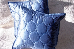 Circle Constellation pillows - sapphire
