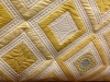 modern quilt in cream & gold